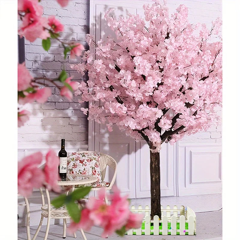 Artificial Cherry Trees Indoor Decor: Pink Tree Outdoor