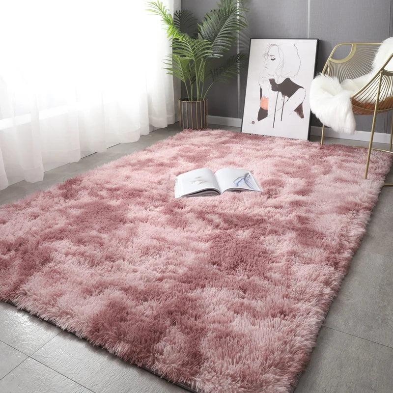 Plush Carpet For Living Room Sofa Floor Cushions  Modern Soft Fluffy