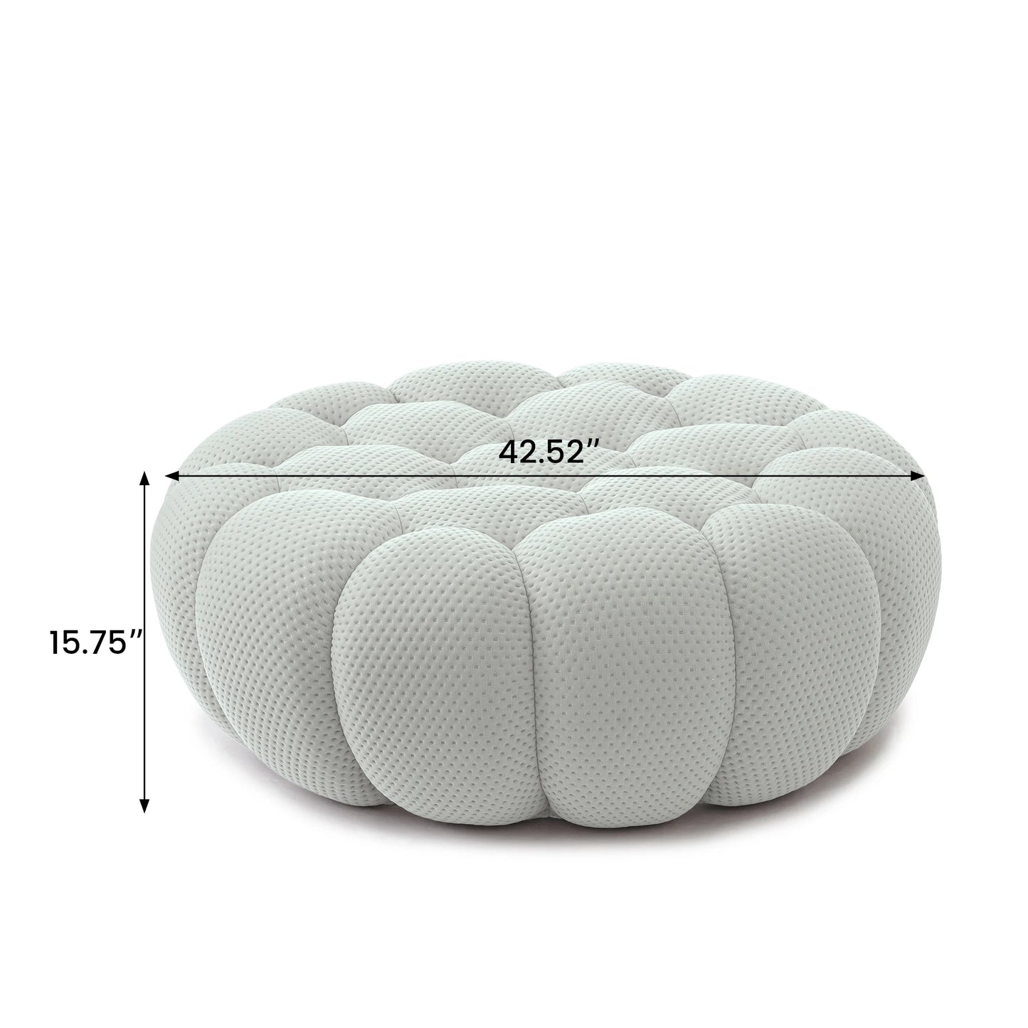 41.24'' Modern Lazy Floor Ottoman 3D Honeycomb Shape Ottoman