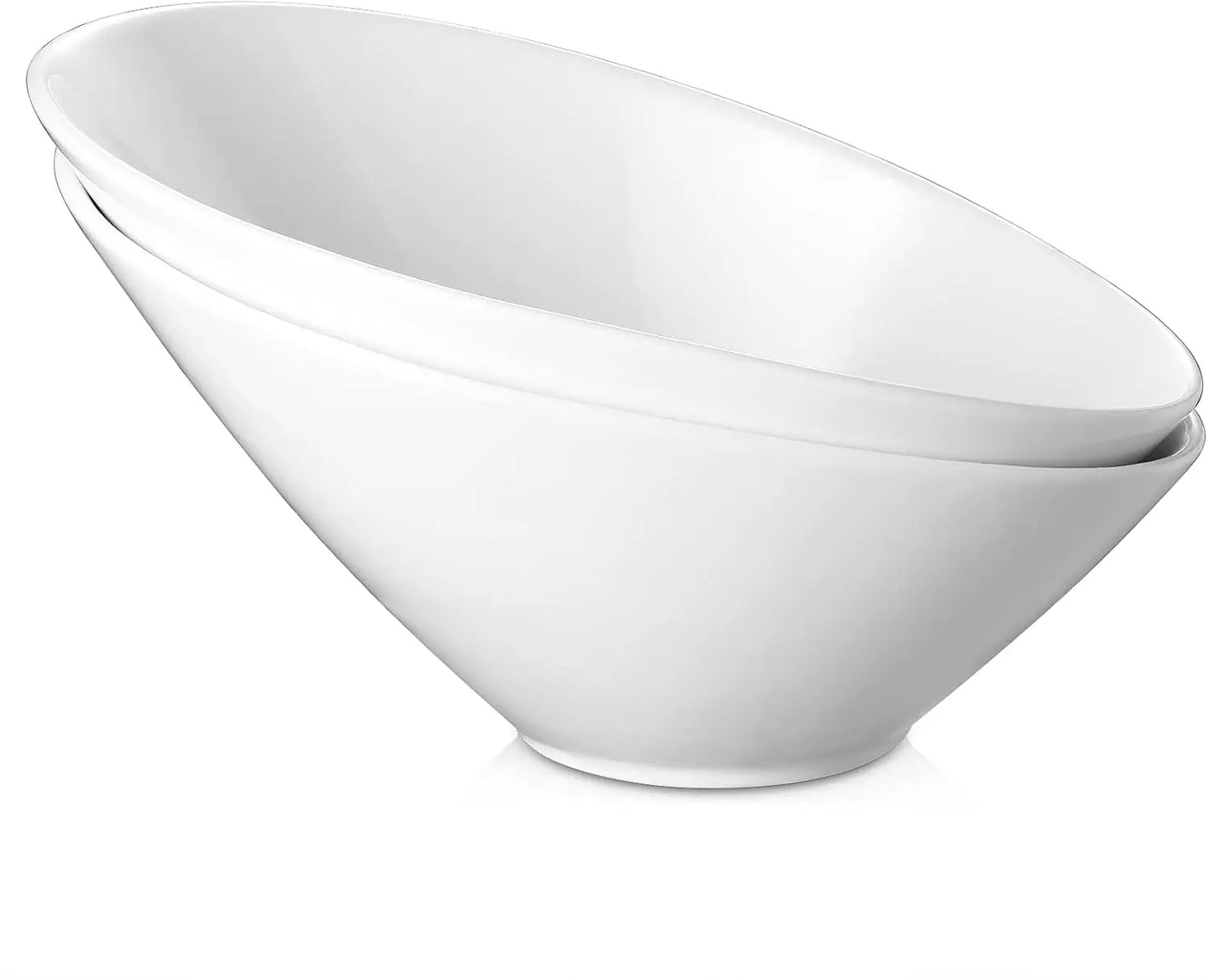 23 OZ Slanted Salad Bowls of 2 Packs - 9.5 Angled Serving Bowls