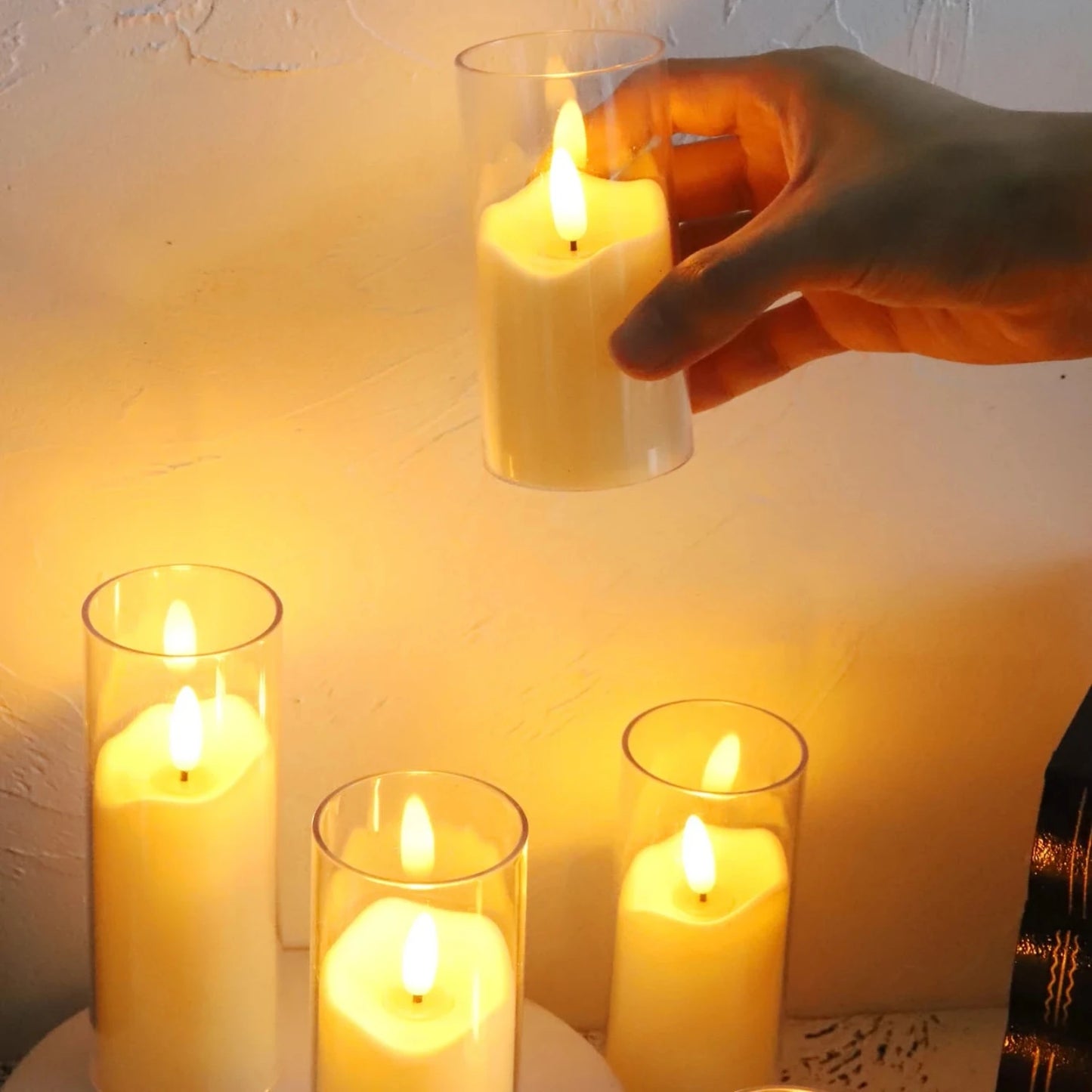 High-Quality Amber Glow Tealight Candles