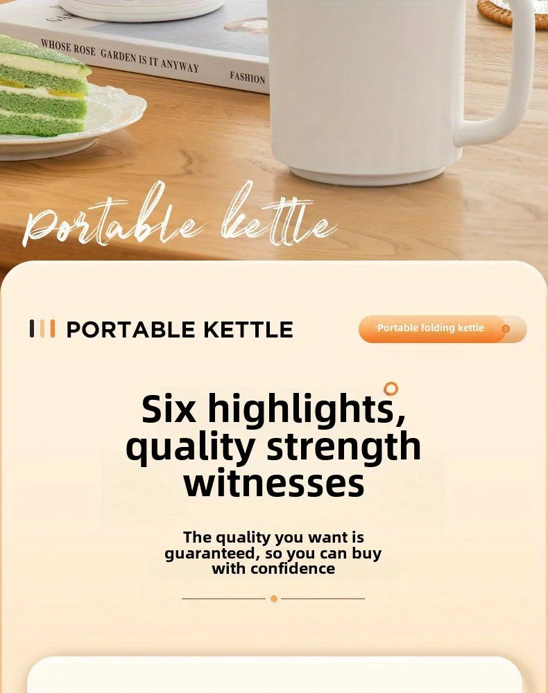 Travel Folding Kettle Outdoor Portable 304 Stainless Steel