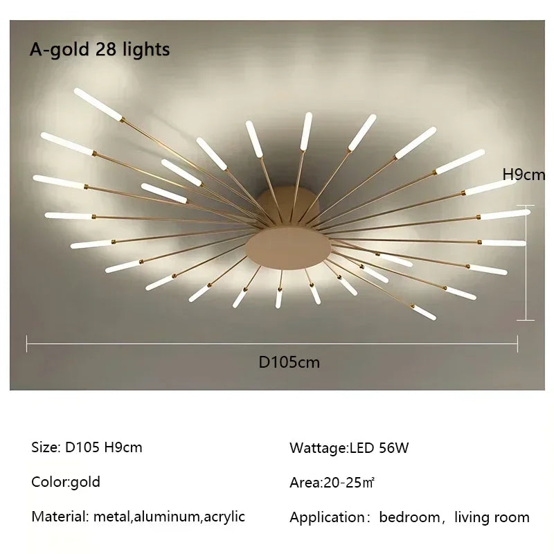 Modern Firework Led Chandeliers Lighting