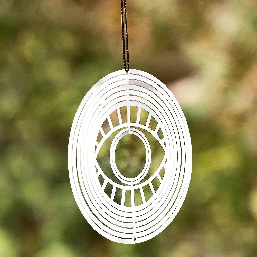 Wind Spinner Catcher Sublimation 3D Mirror Reflection Rotating