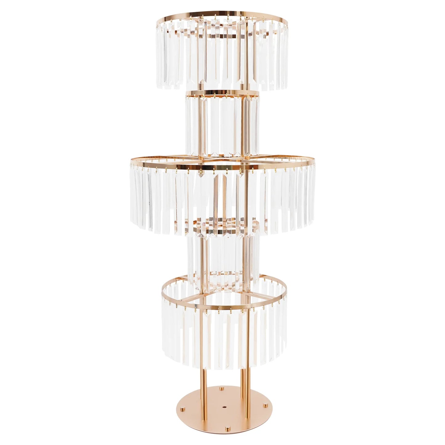 5 Tiers Gold/Silver Wedding Centerpieces Flower Stand Vase