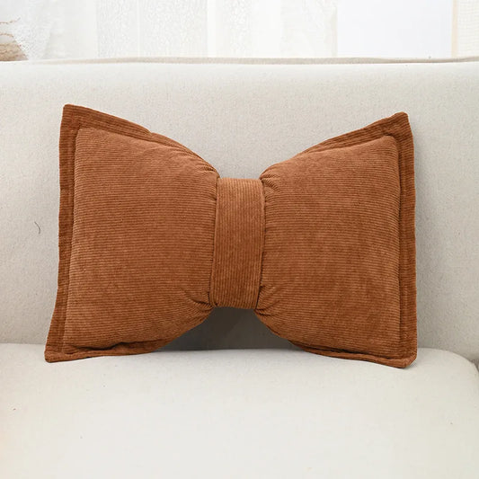 Cute Bow Pillow Soft Plush Cushion Cover
