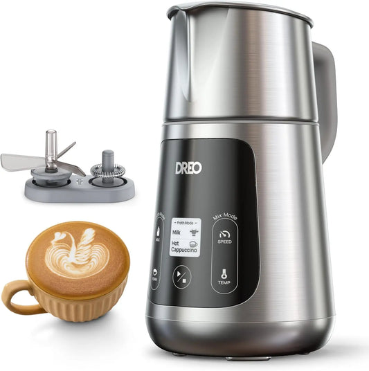 Upgraded Electric Milk Frother, 450ml Automatic Foam Maker