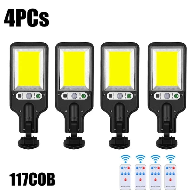 Solar Street Lights Outdoor, Solar Lamp With 3 Light Modes