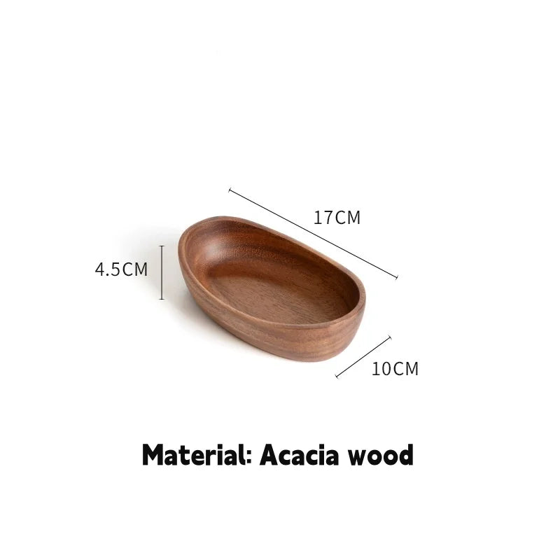 Walnut Wood Boat Shaped Bowl