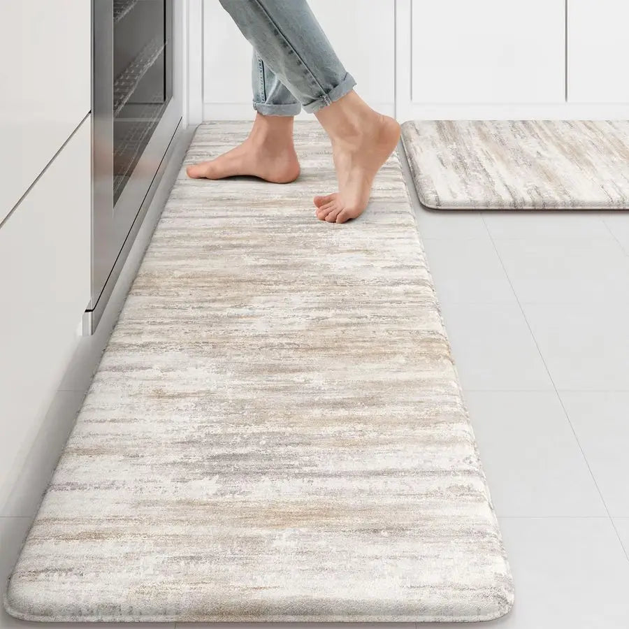 Anti Fatigue Kitchen Mats for Floor 2 Piece, Memory Foam