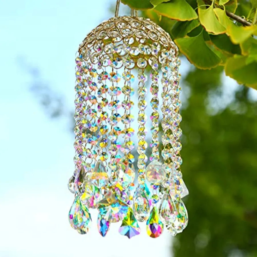 Crystal Chandelier Wind Chimes Suncatcher Pendant