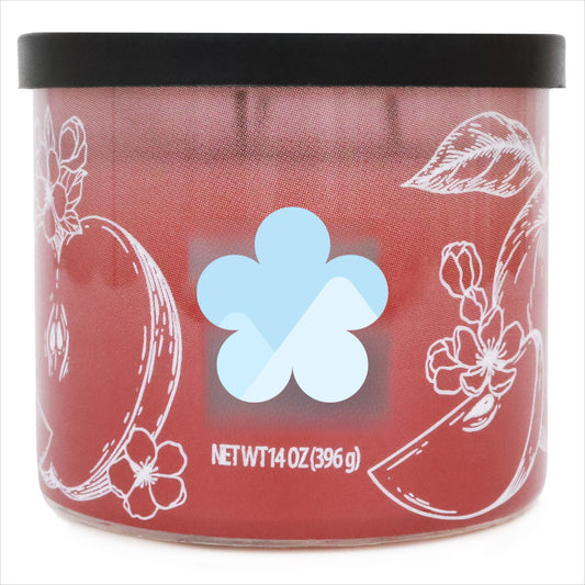 ICUTE-Mainstays 3-Wick Ombre Wrap Warm Apple Pie Candle, 14-Ounce