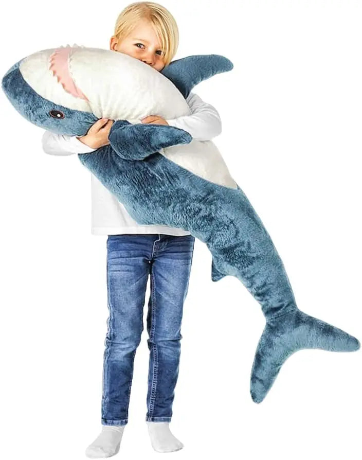 39.3-Inch Giant Shark Plush Toy Soft Pillow Cushio