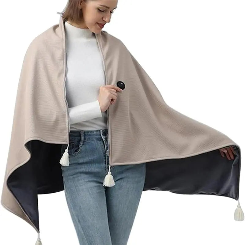 Wearable Heated Blanket USB Rechargeable  Zipper