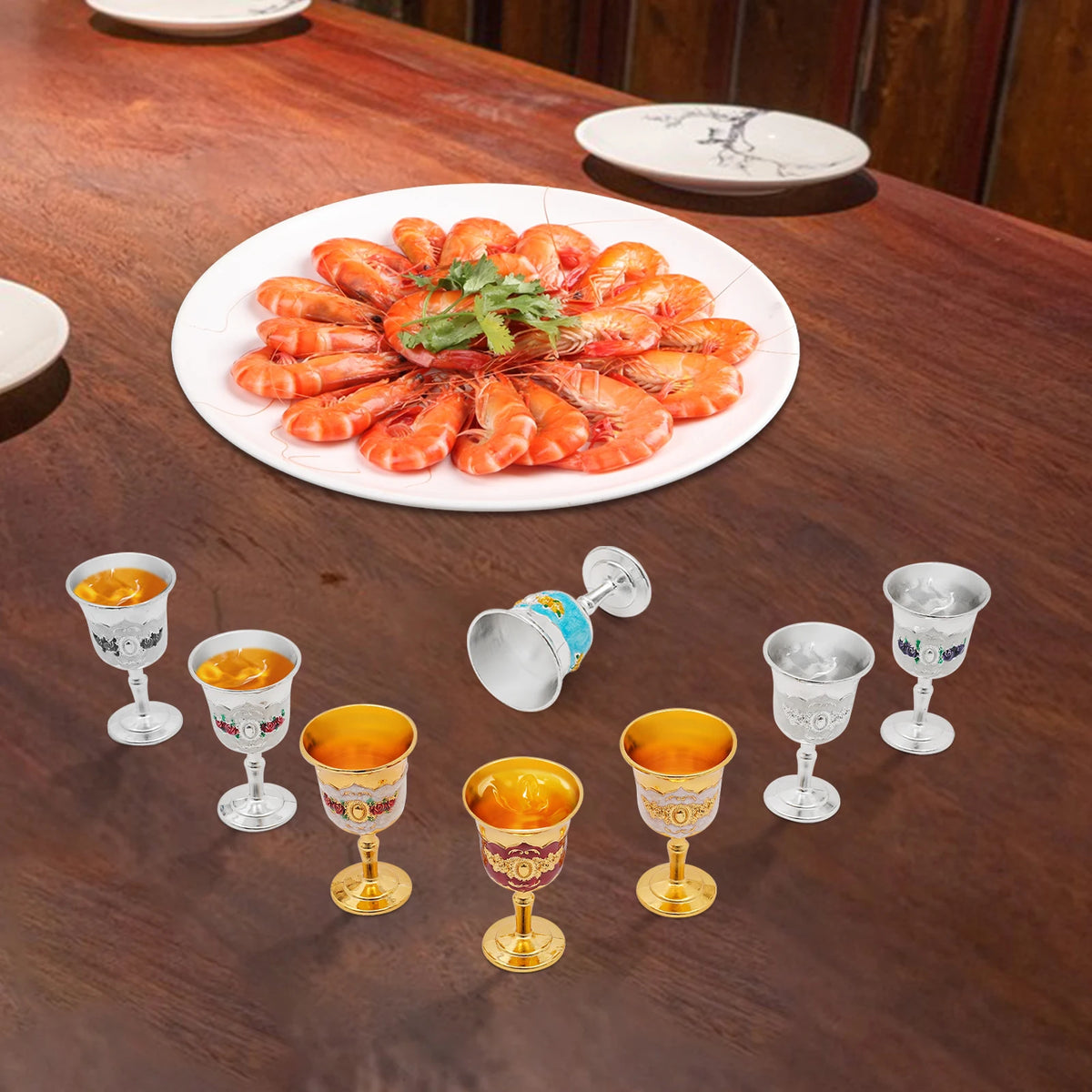(Clearance Sale!) 8-Piece Wine Goblet Set Shot Glasses