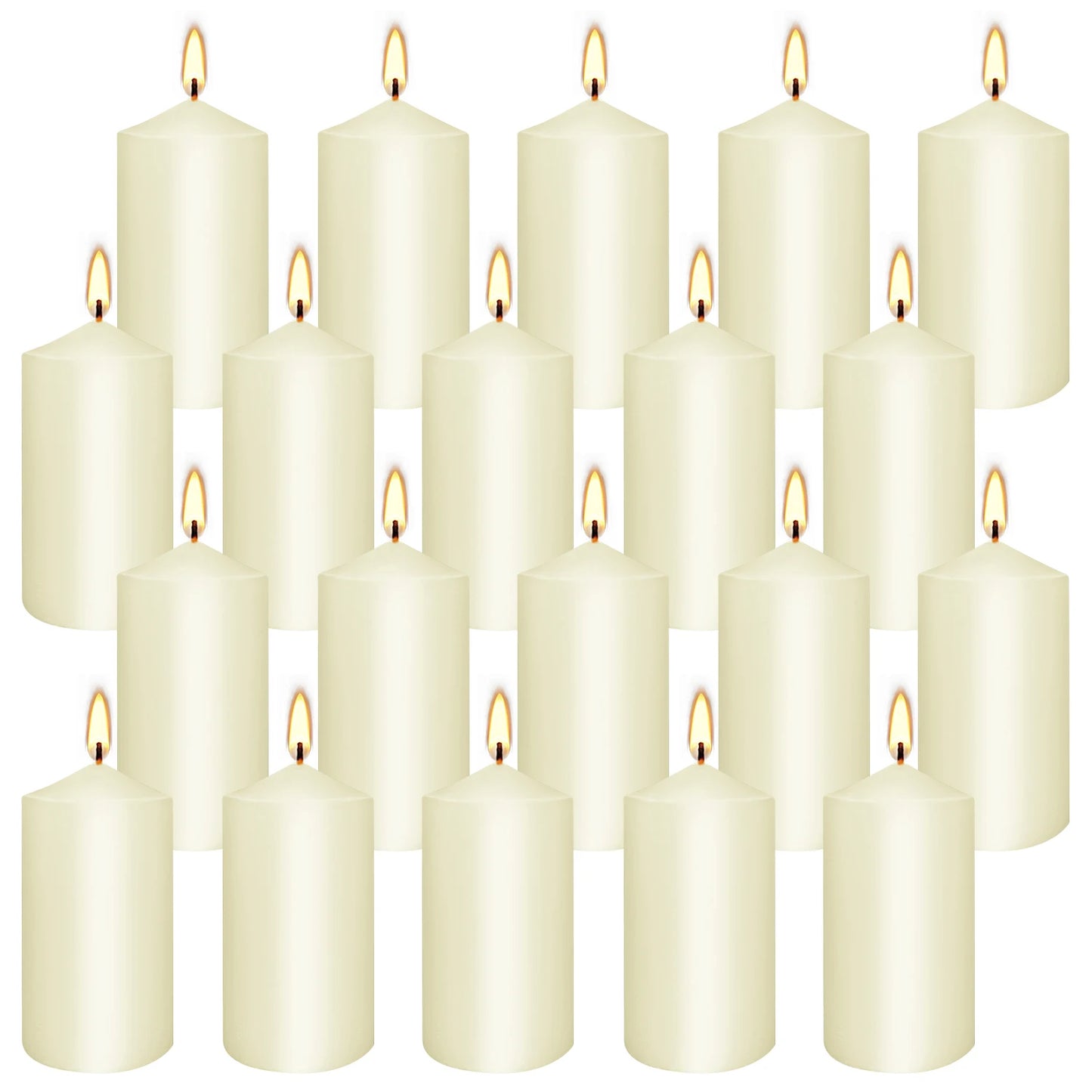 20 2-Inch Pillar Wax, Hand Poured