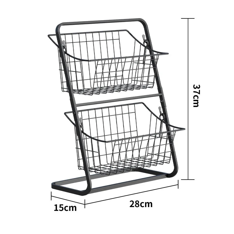 2-Tier Kitchen Fruit and Vegetable Storage Rack,