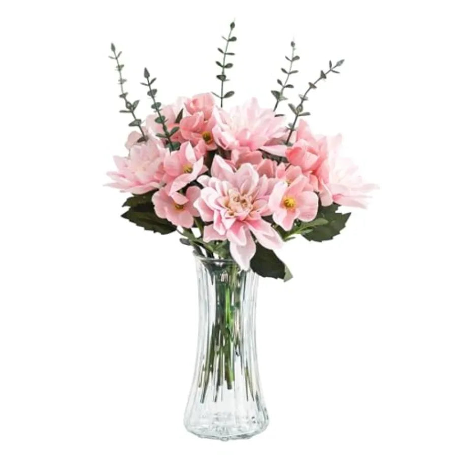 Glass Vase for Home Decor: Clear  - 7.5" Tall