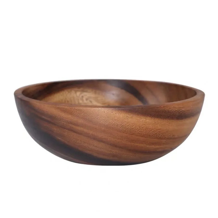 Natural Acacia Wooden Bowl Japanese Style Wood