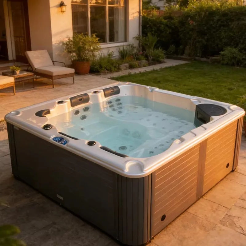 Hot Tub Whirlpool Jacuzzi Hydrotherapy Acrylic 5 Person Outdoor 52 Jets