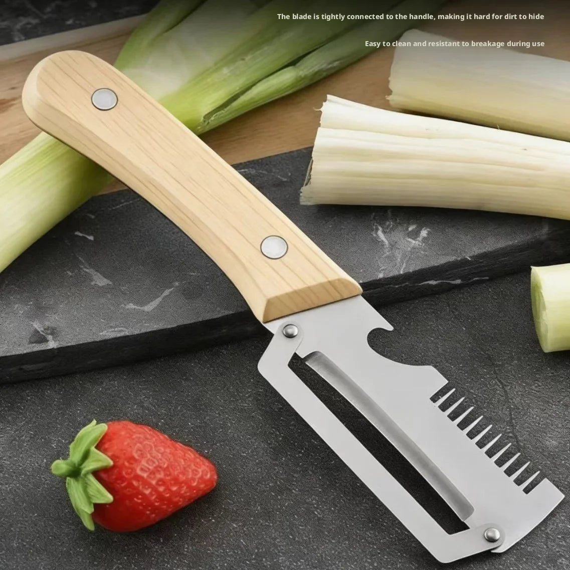 2026 New Paring Knife Ergonomic Wood Handle Knife
