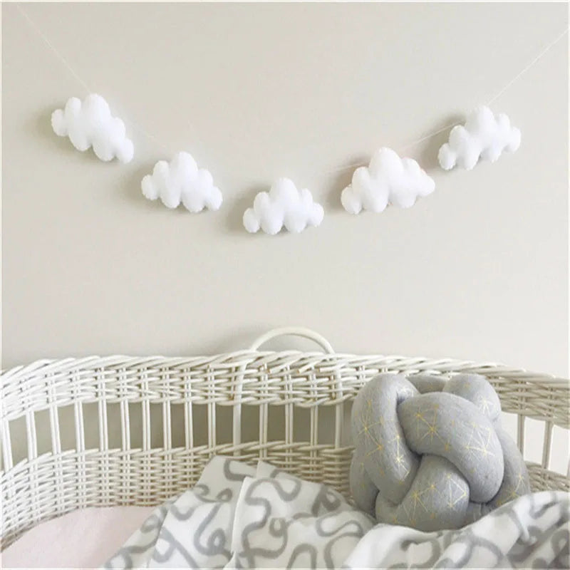 Felt Cloud Garlands String Wall Hanging