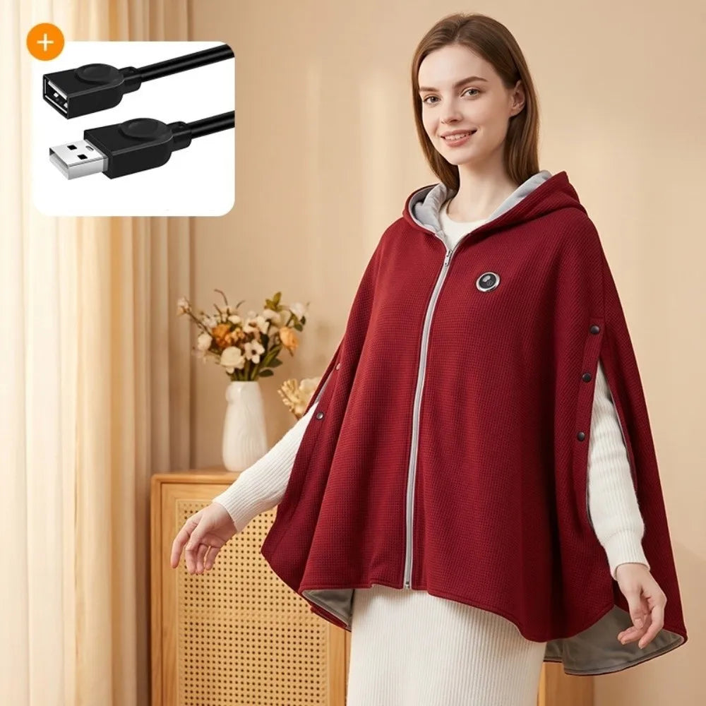 3 Heated Level USB Heating Shawl Washable USB Powered Car-mounted