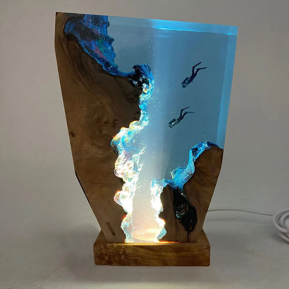 Seabed World Organism Resin Table Night Light
