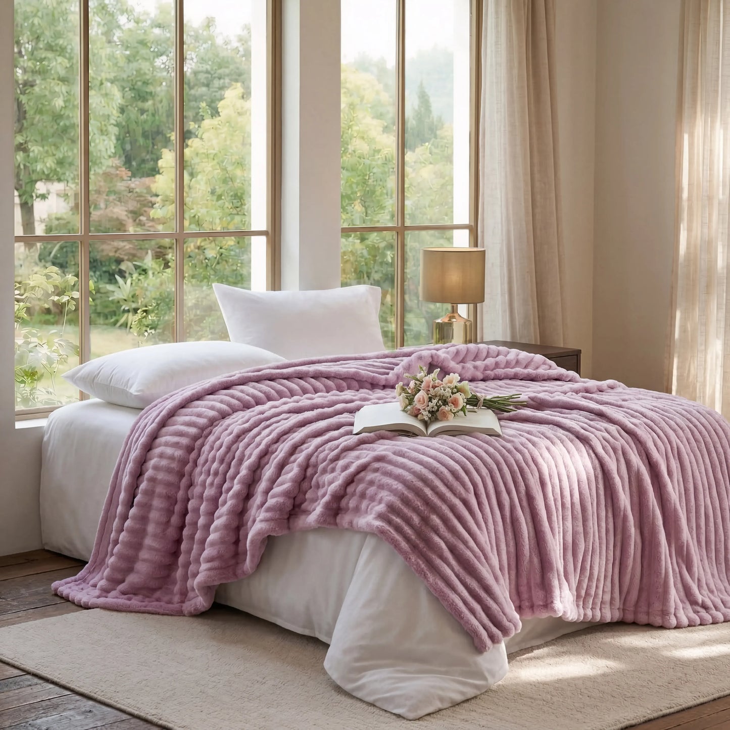 Summer Lightweight Blanket Queen Size - Cooling Throw Blankets