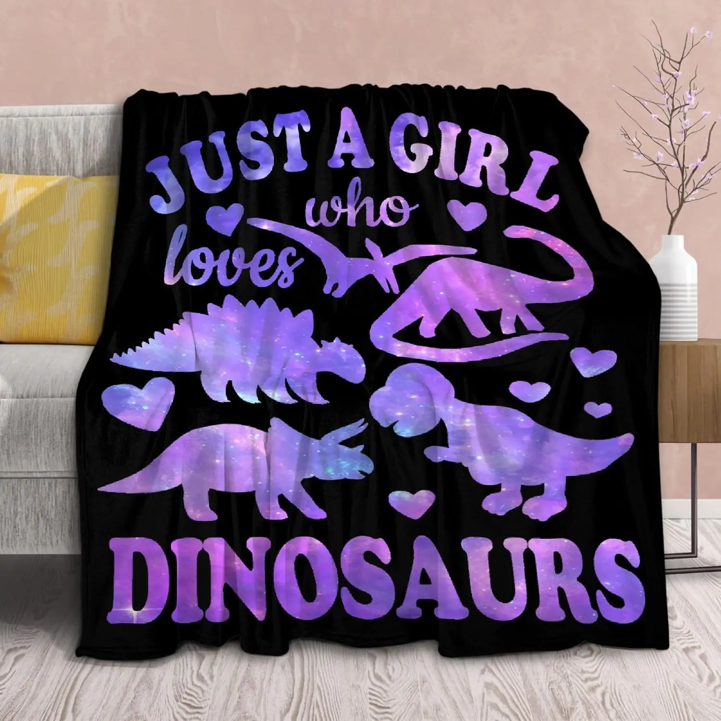 Dinosaur Blanket Gift  Soft Throw Dino Comfy