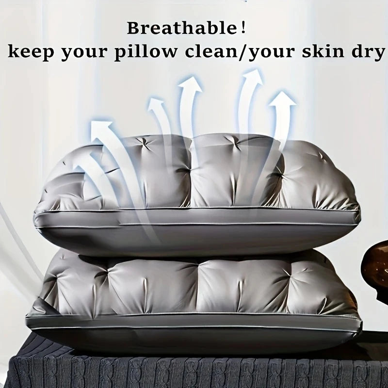 Luxurious Quality Pillow. Non-Collapse High Pillow Core