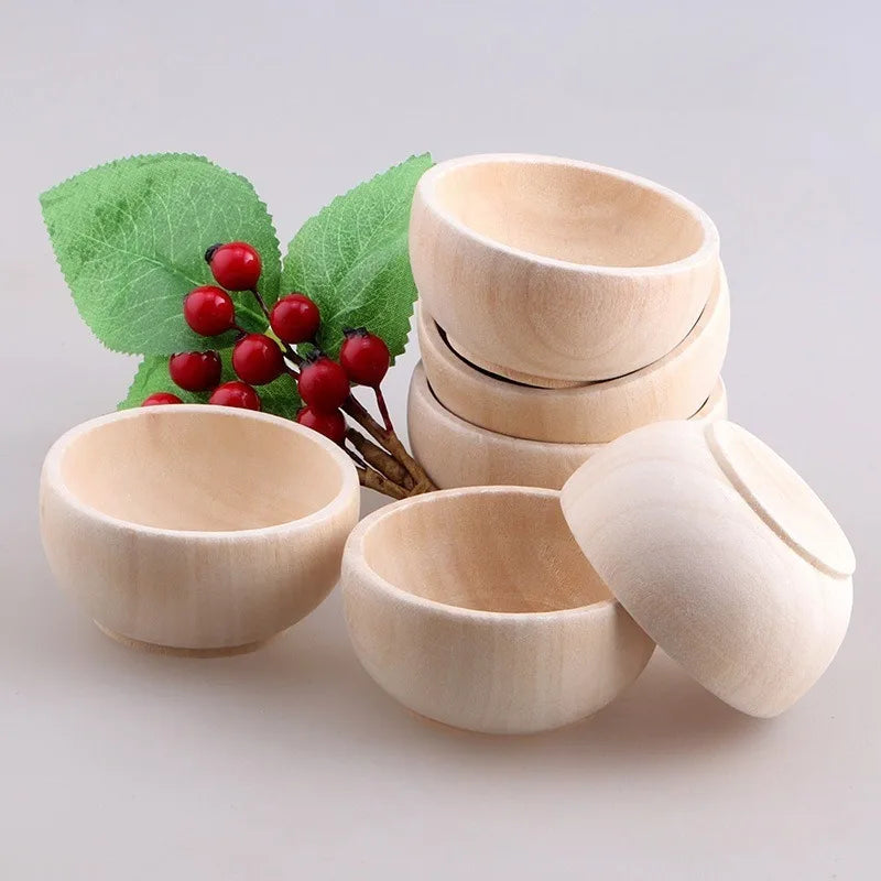Handcrafted Solid Wood Mini Bowl