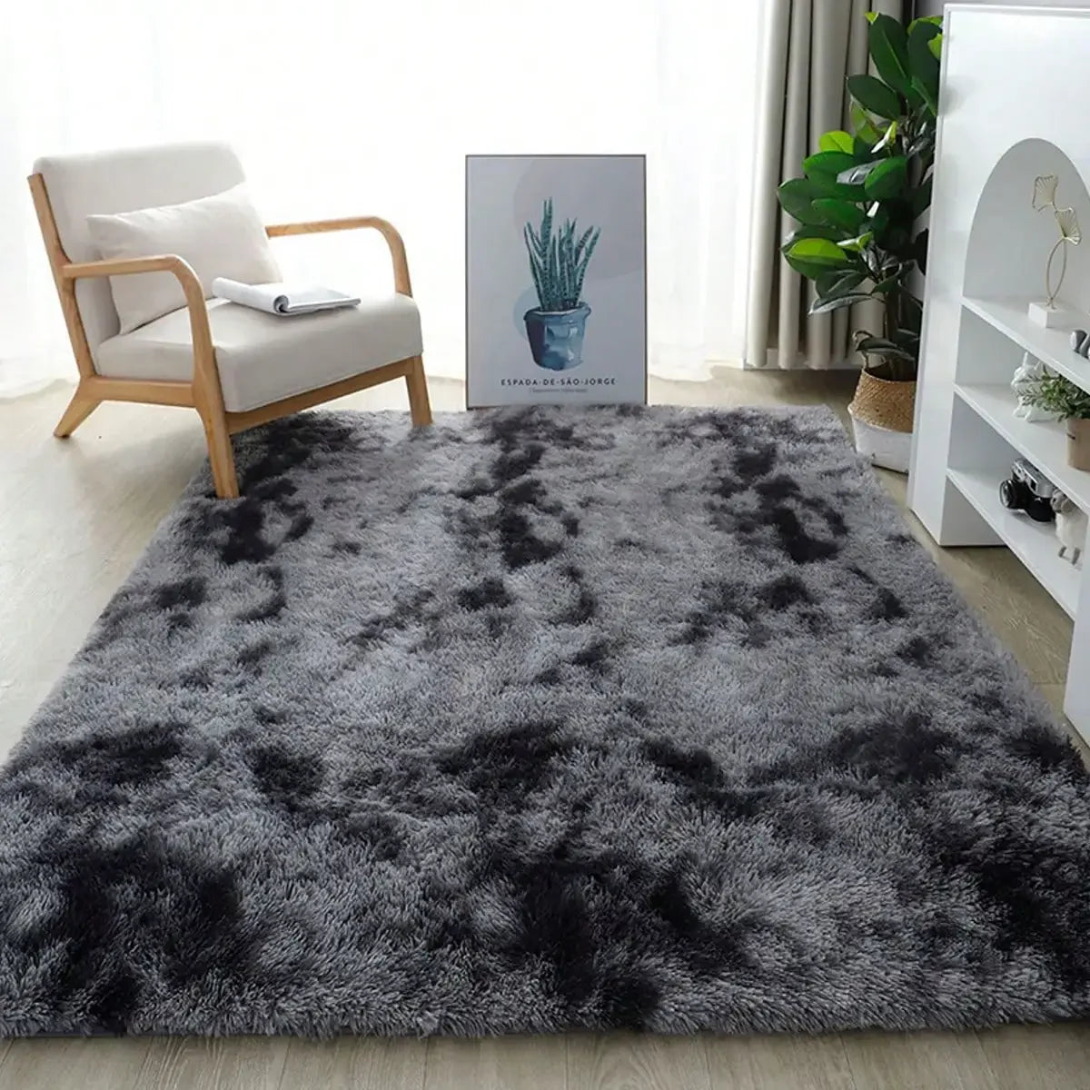 Plush And Thick Long-Pile Carpet, Super Soft And Comfortable Rug, Non-Slip