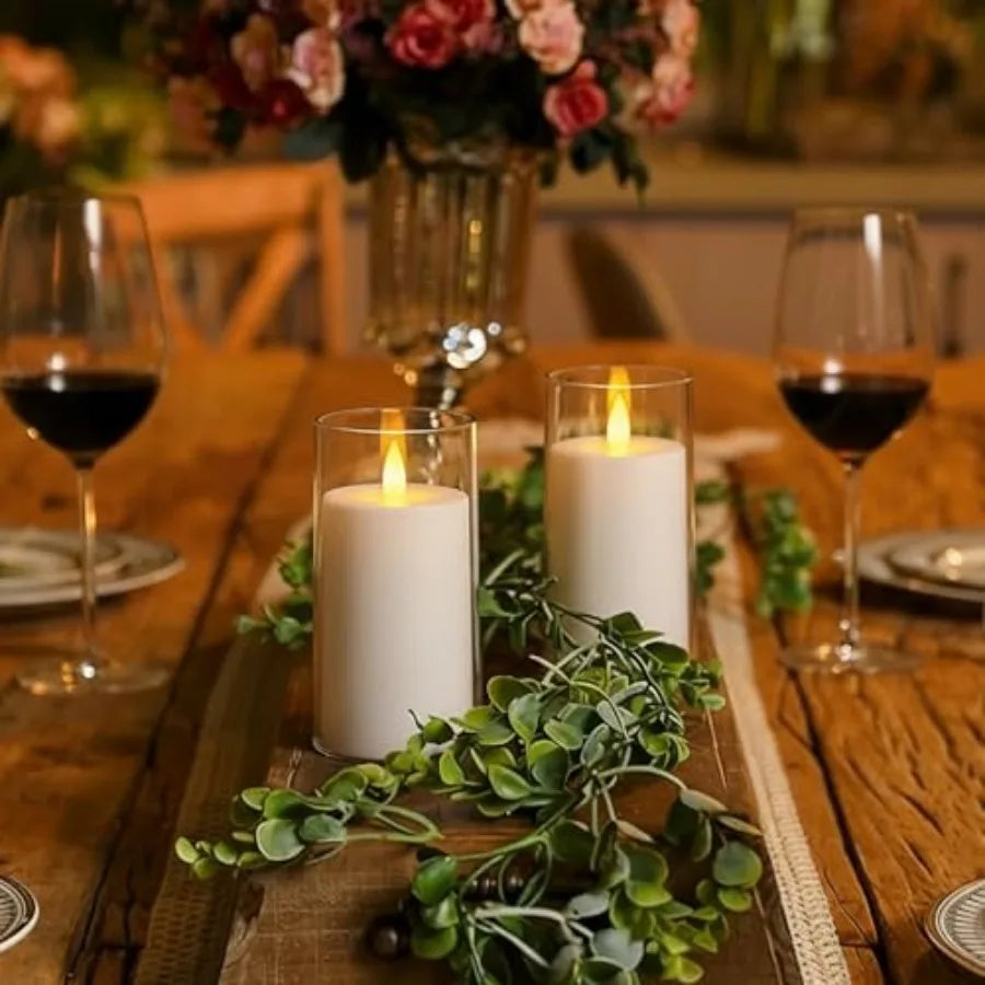 Realistic Flickering Flameless Candles, Battery Operated Candles,