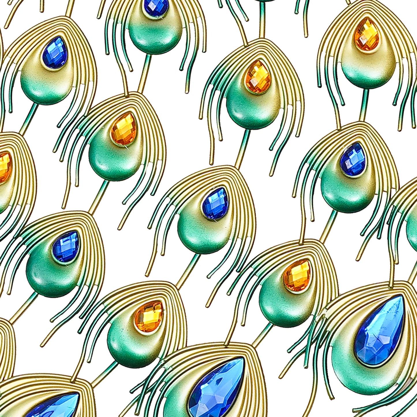 3D Peacock Hanging Clock Wall-mounted  70 * 65cm