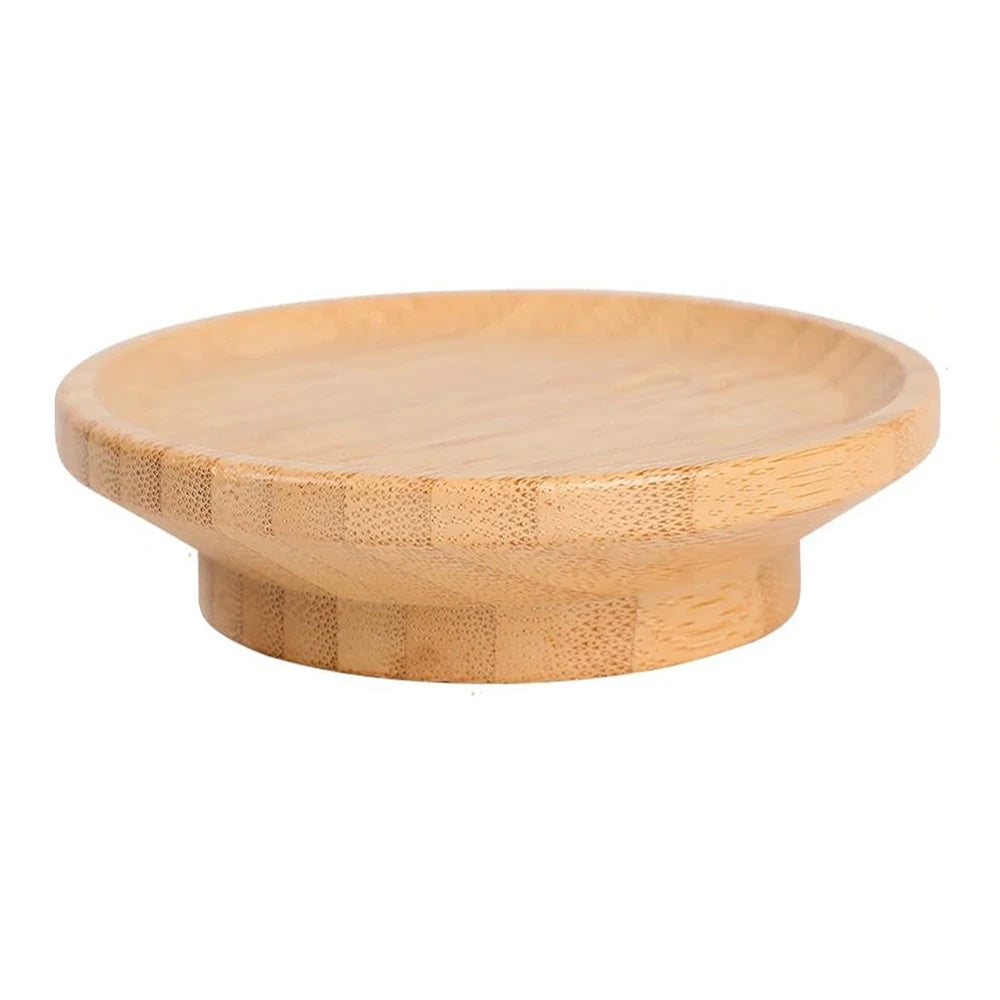 2 Pcs Bamboo Wine Glass Topper Coasters Plate, Charcuterie Board