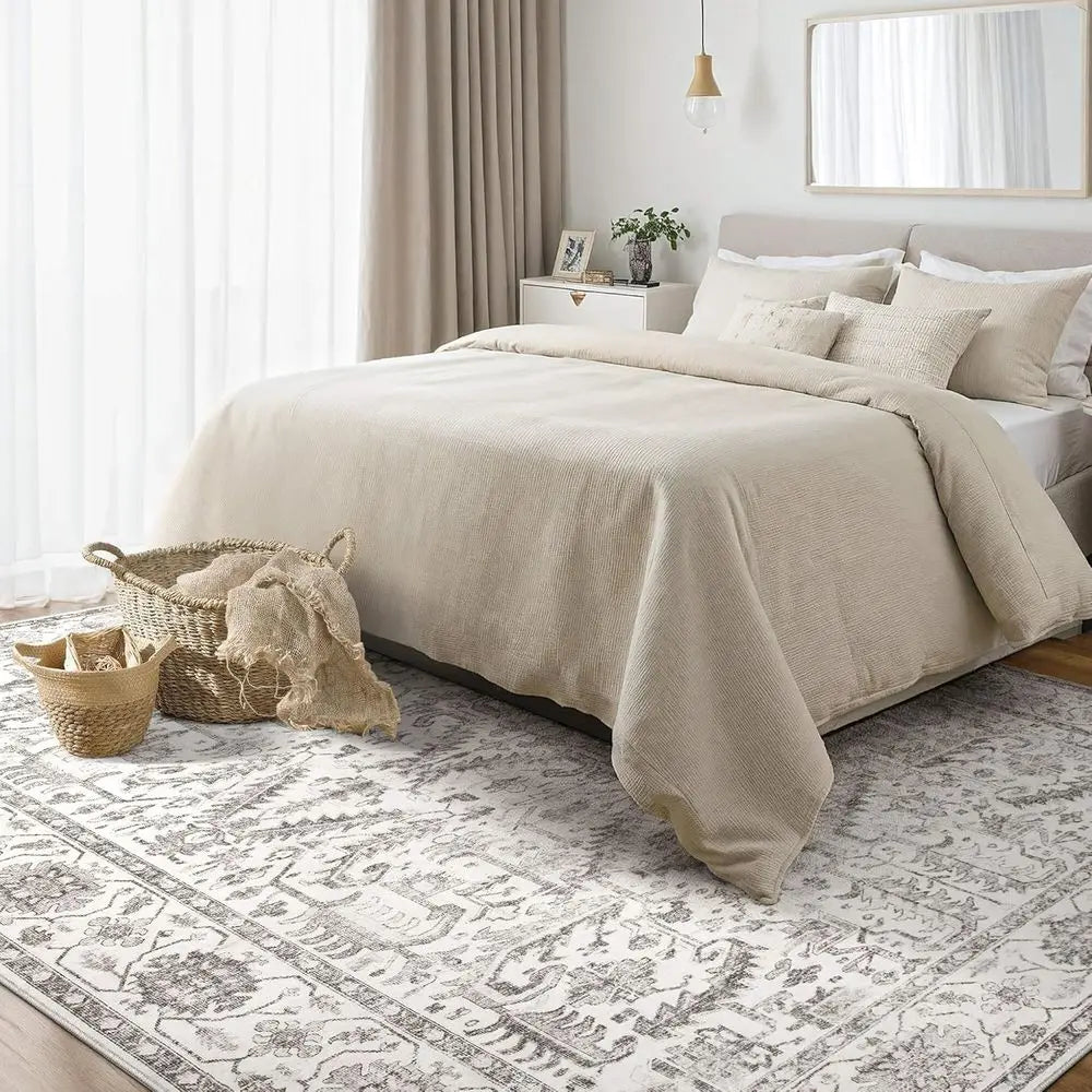 Area Rugs 9x12 for Living Room - Washable Soft  Non-Slip Stain Resistant