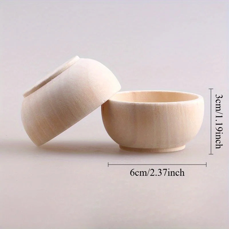 Handcrafted Solid Wood Mini Bowl