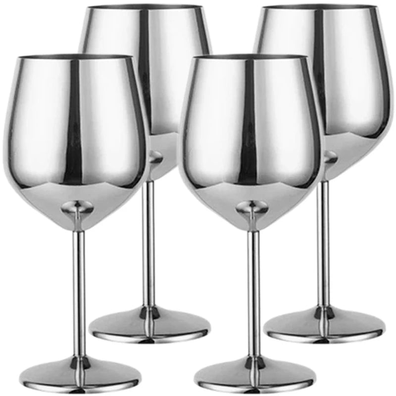 4PCS New Stainless Steel Cocktail Metal Wine