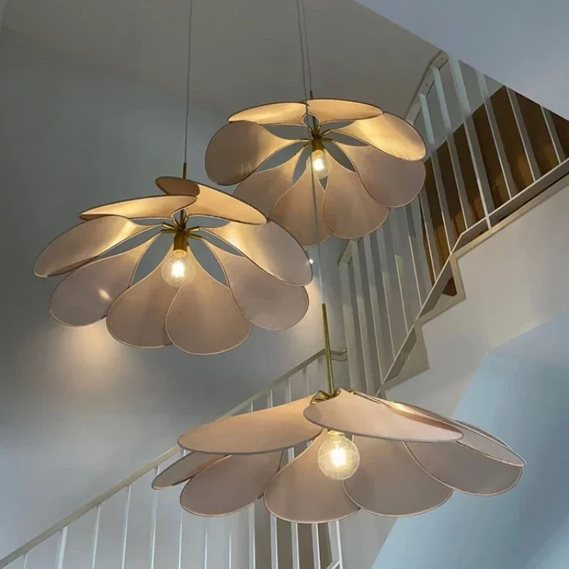 Bohemia Colorful Linen E27 Pendant Light Bedroom Edsion Bulb Led Chandelier Lighting Fixtures Stairs Hanging Lamp Suspend Light