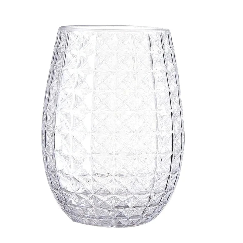 12/16oz Unbreakable Stemless Plastic Wine  Glasses