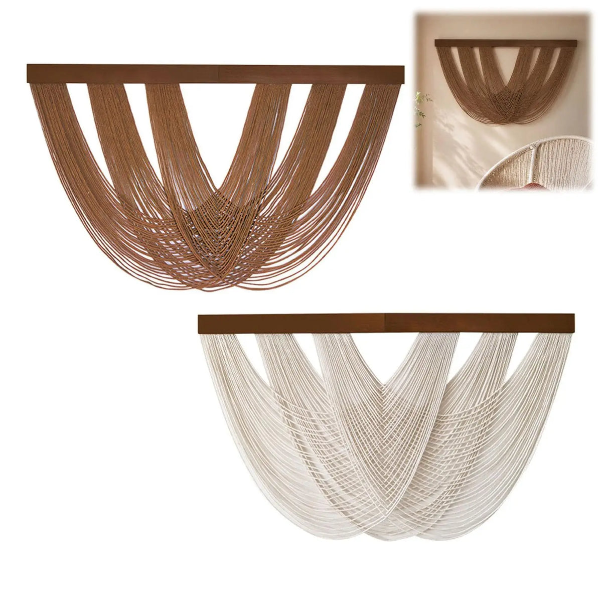 Handwoven Cotton Rope Wall Tapestry Macrame Hanging