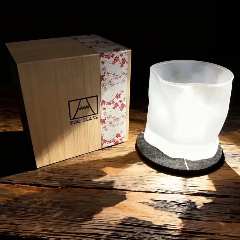 Crumpled Whisky Tumbler Rock Cognac Snifter Beer Mug