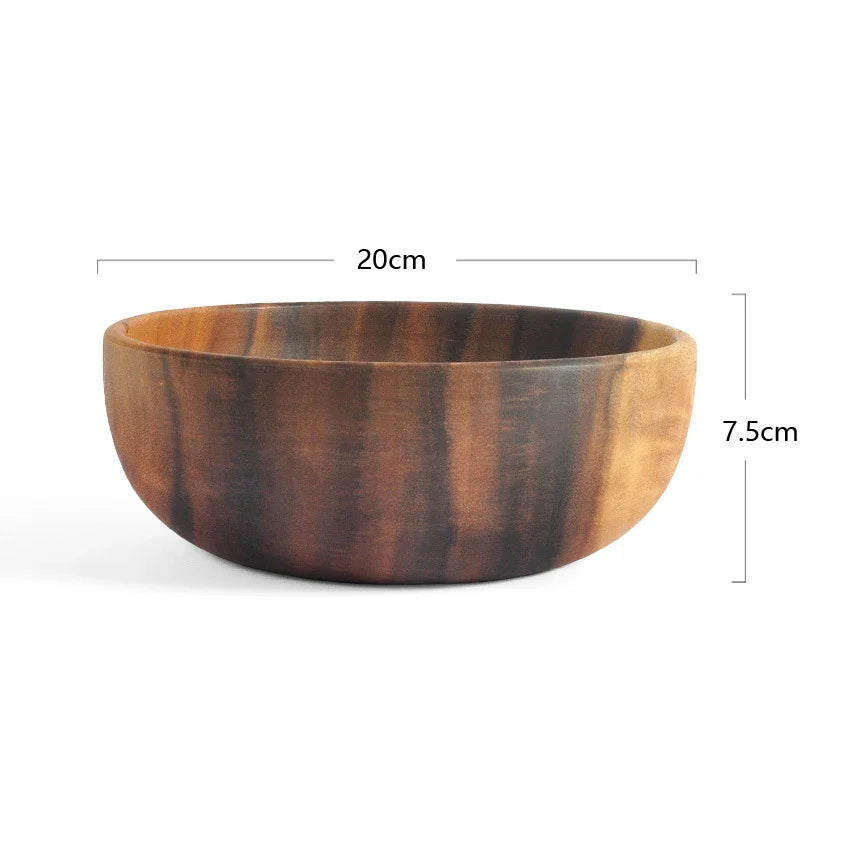 Acacia Wooden Bowl Japanese Style Wooden Bowl