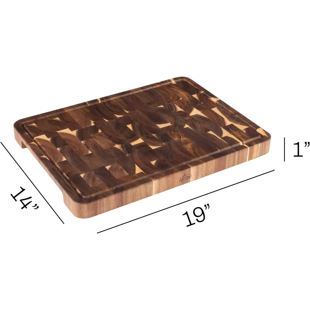 Acacia Cutting Board w/Juice Groove 19x14 Inches, 1" Thick