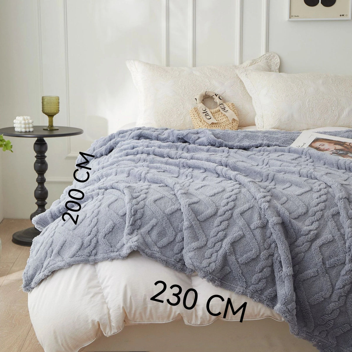 Fleece Throw Blanket King SIZE- Large 80x90 Inches Soft 3D