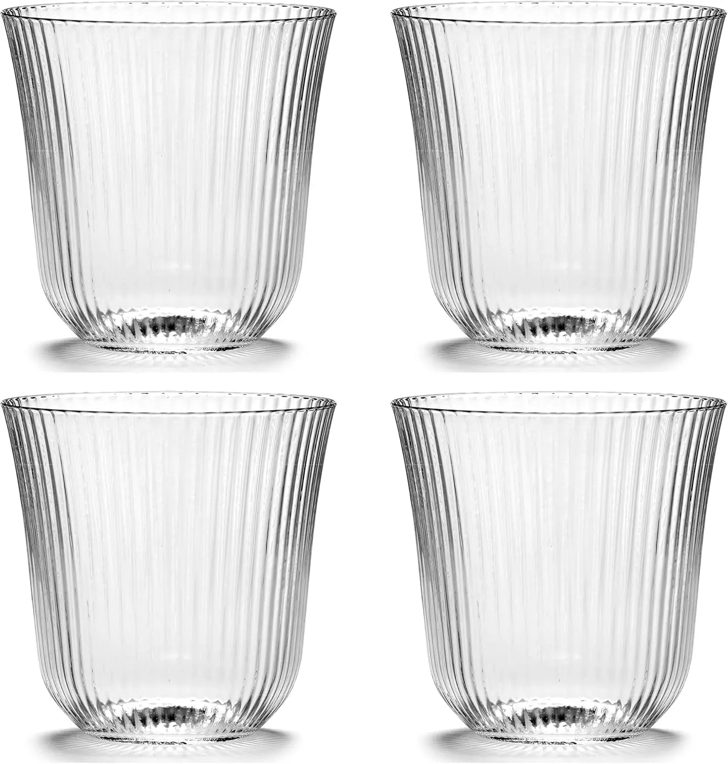 Large Whiskey Glasses Drinking Set of 4,Glassware