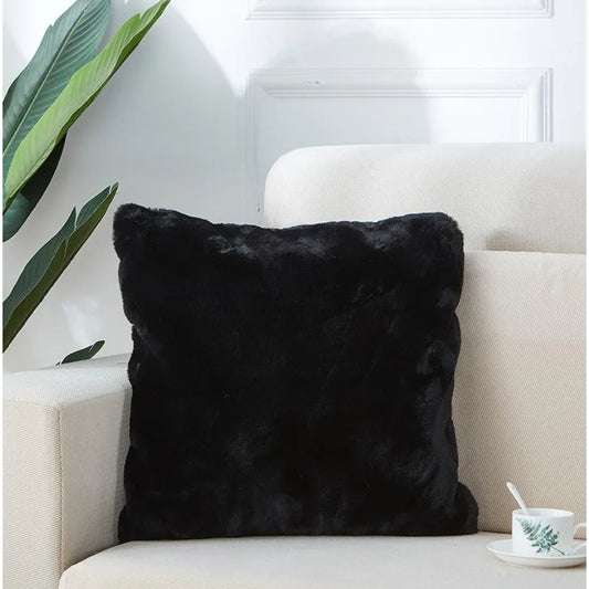 Agnes Luxury Chinchilla Faux Fur Pillow 18 In. x 18 In.