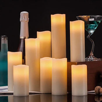 LED Candles Flameless Candles Set of 9 - 300 Hours