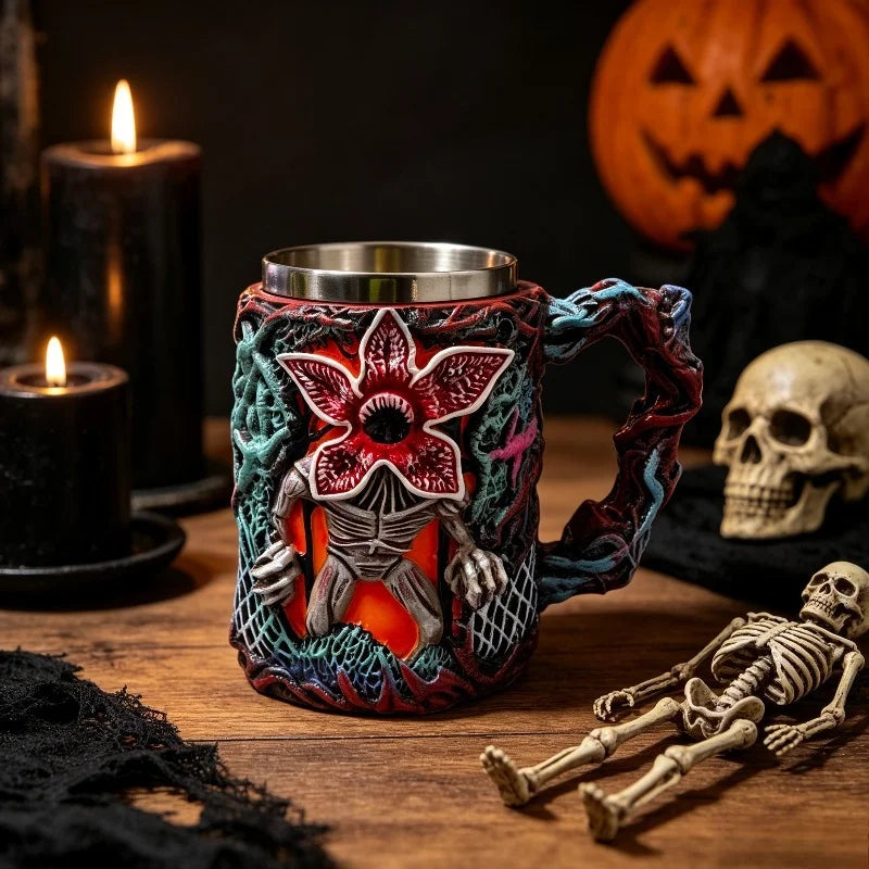 Monster Shape Mug Outdoor Camping 3D Texture Cup Coffee